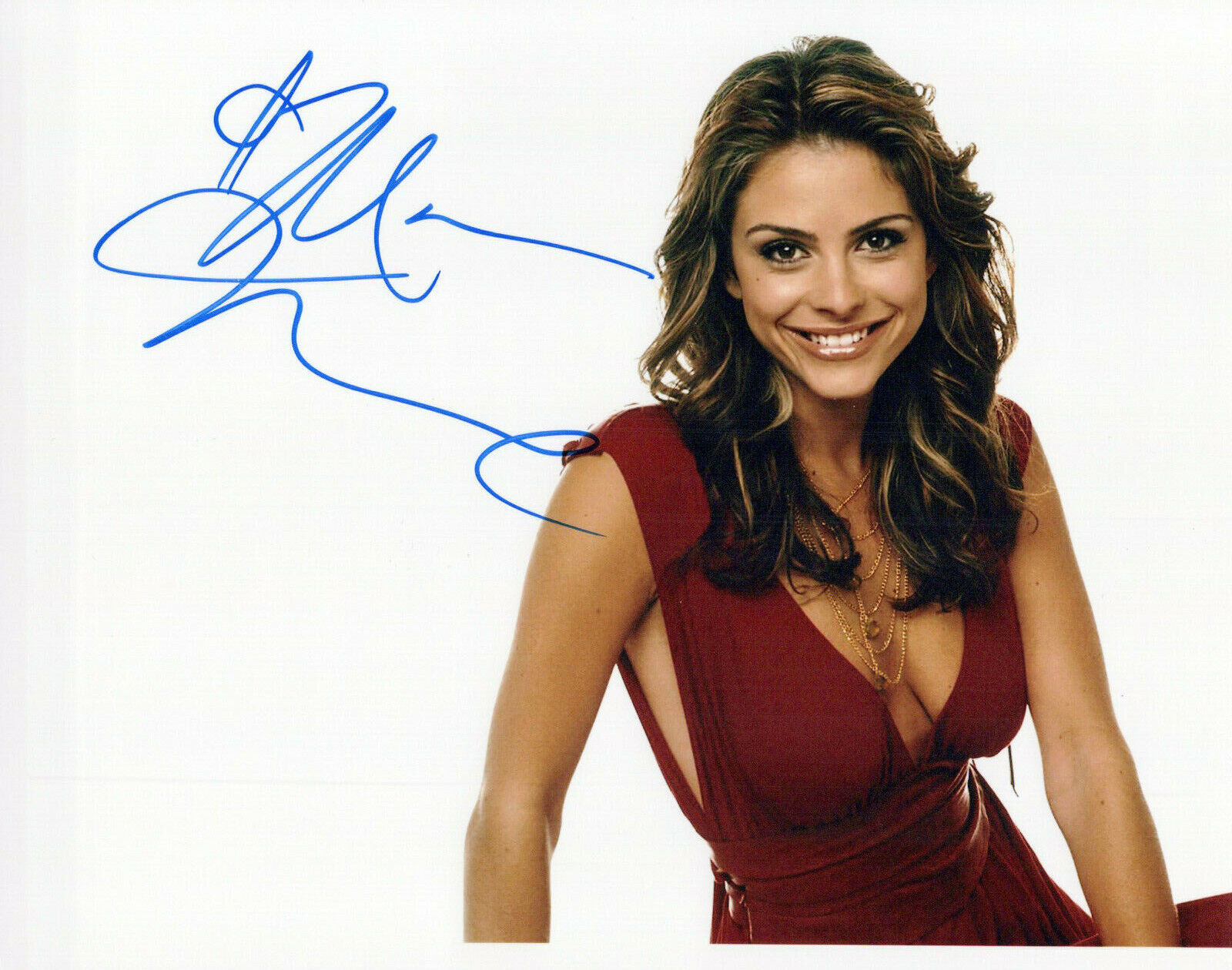 Maria Menounos glamour shot autographed Photo Poster painting signed 8x10 #9