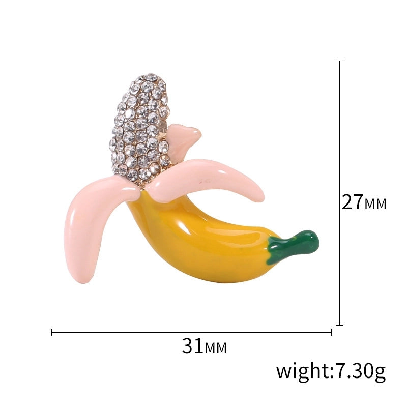 Cute Modern Style Pin Banana Alloy Women’s Brooches