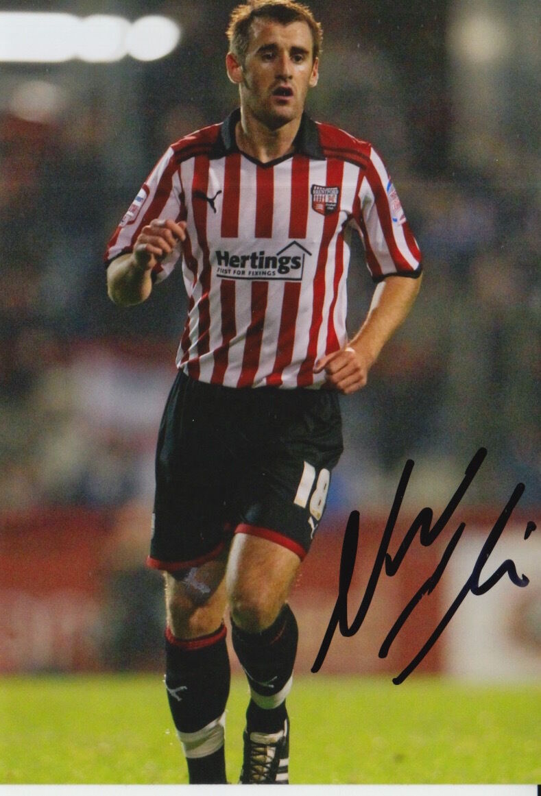 BRENTFORD HAND SIGNED NIALL MCGINN 6X4 Photo Poster painting 1.