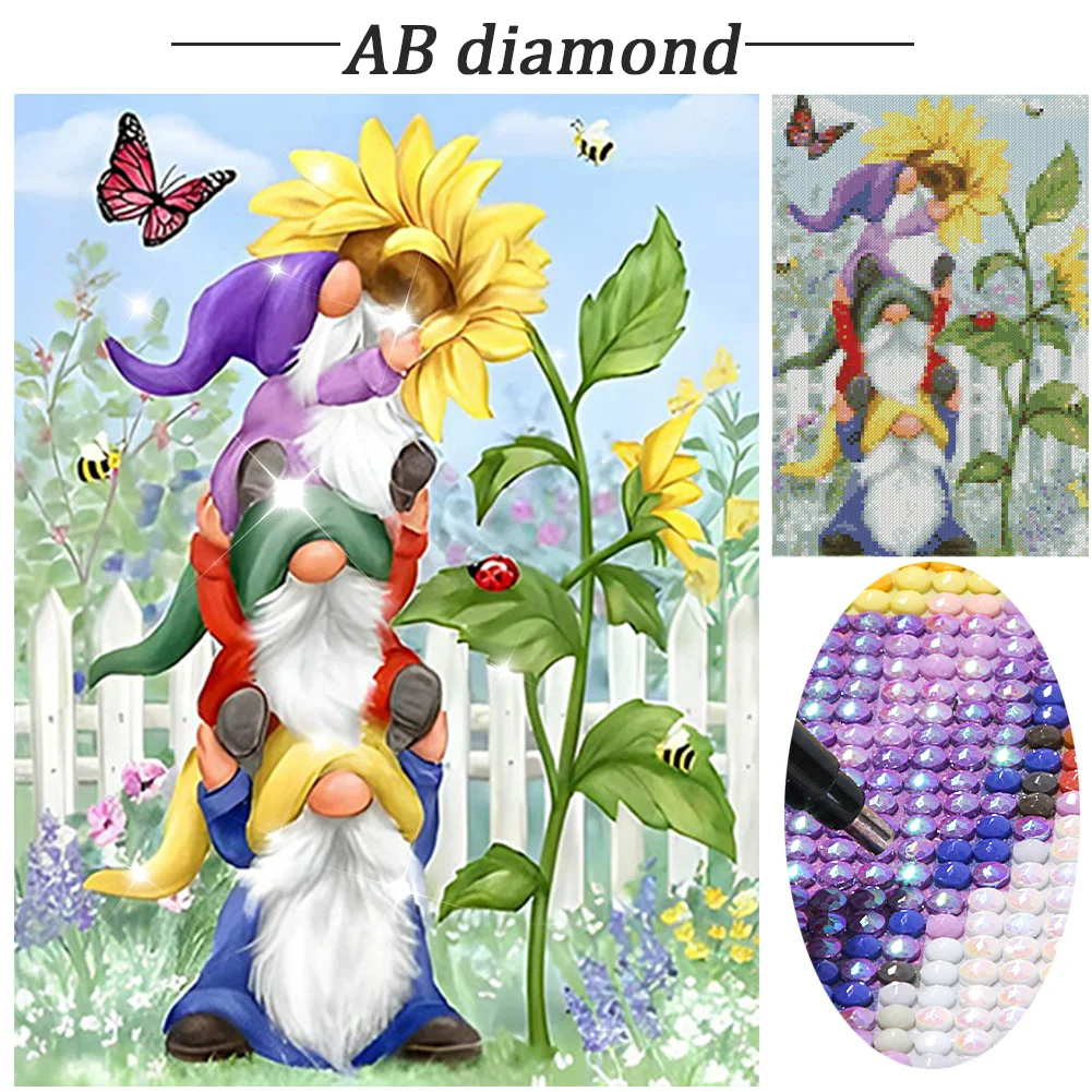 Partial AB Diamond Painting - Full Round Drill - Castle(Canvas|45*75cm)