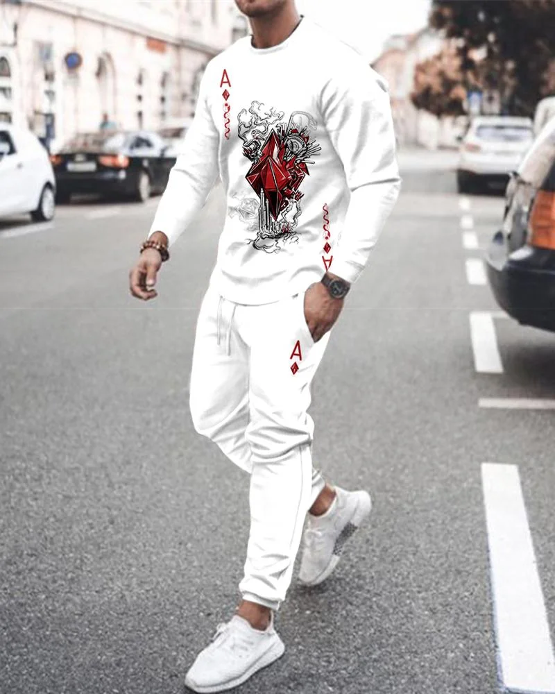 men's casual poker sports long-sleeved suit