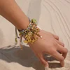 Stylish Knitting Ocean Golden Pendant Bracelet
