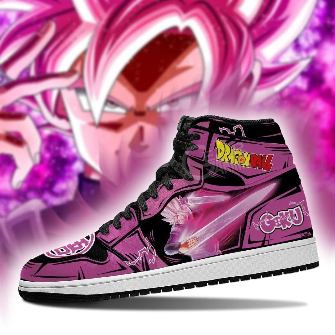 Goku Black Rose Sneakers Custom Dragon Ball Anime Shoes