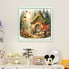 Pumpkin House-11CT Stamped Cross Stitch 45*45cm/17.72*17.72in tapestrymarket