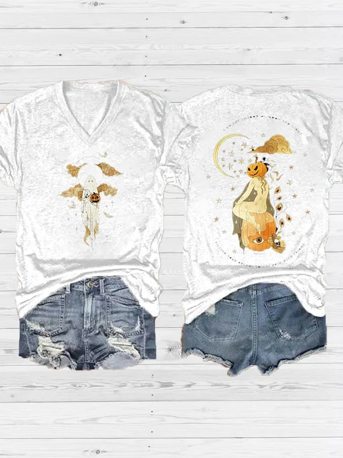 Women's Ghost Art Casual T-Shirt