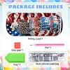 (US Only)Diamond Painting Storage Box Independence Day Wooden Jewelry Case for Adults