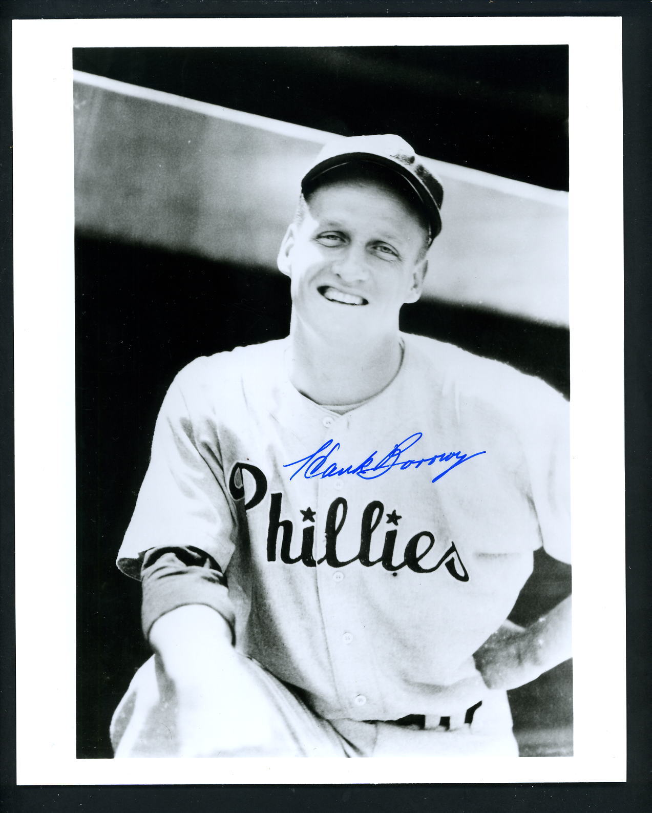 Hank Borowy Signed Autographed 8 x 10 Photo Poster painting pose Philadelphia Phillies