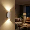 Rechargeable Stick on Night Light W/ Motion Sensor Magnetic Cordless LED Wall Night Lights for Bedroom Bedside Hallway Courtyard Doorway