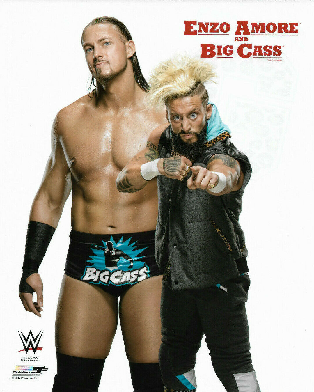 WWE ENZO AMORE AND BIG CASS OFFICIAL LICENSED 8X10 AUTHENTIC Photo Poster paintingFILE Photo Poster painting 2