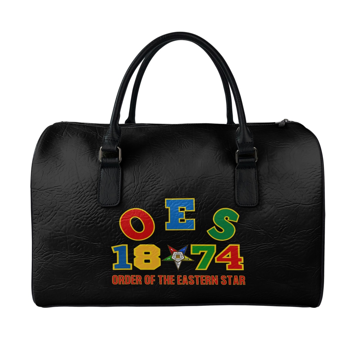 Leather travel bag