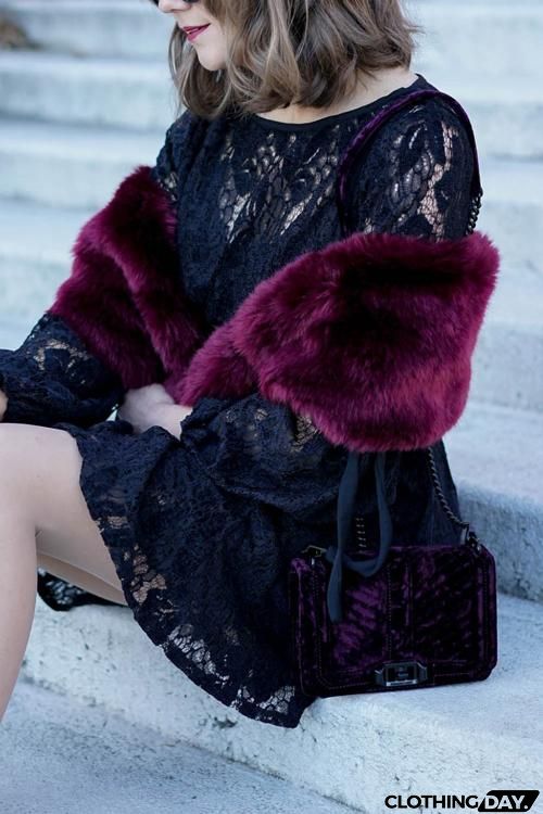 Thick Faux Fur Shawl