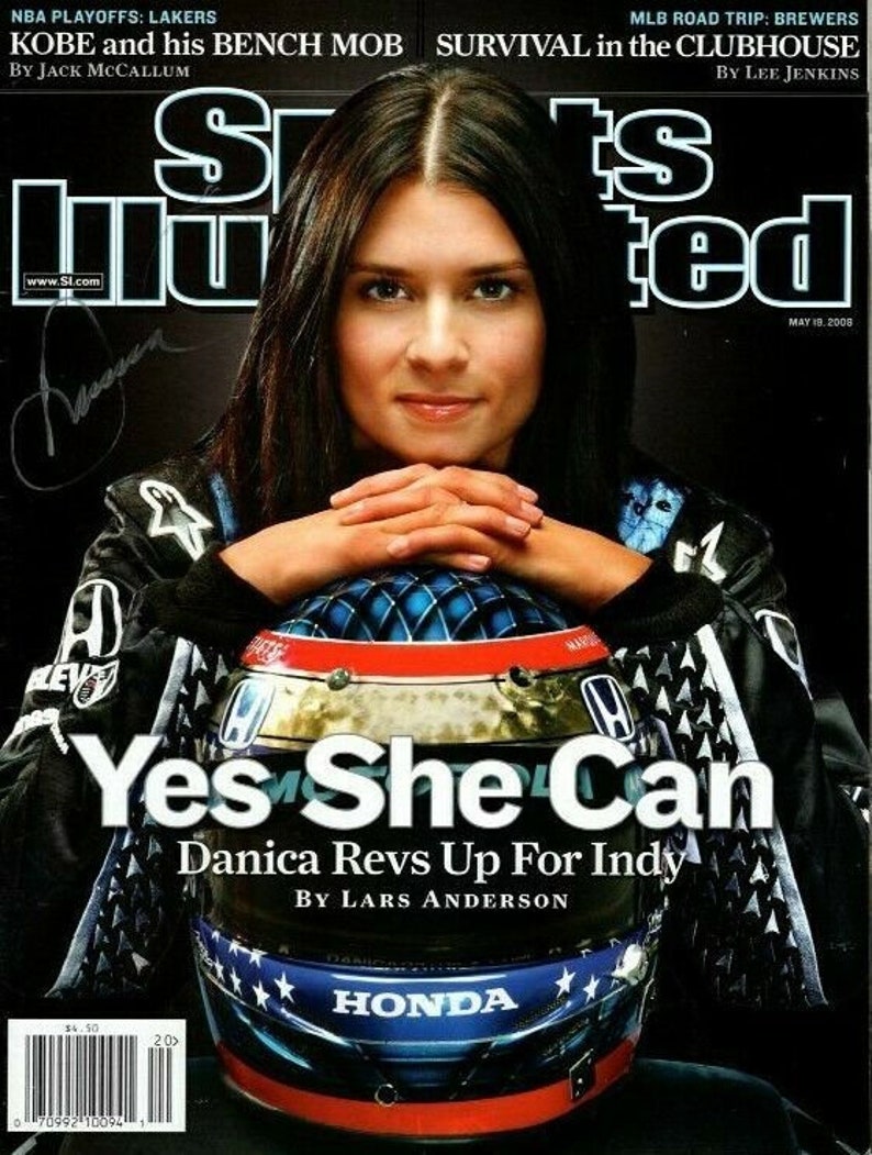 Danica patrick signed autographed sports illustrated magazine