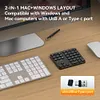 2.4G Wireless Mini Numeric Keypad 35 Keys Digital Keyboard Numpad for Data Entry