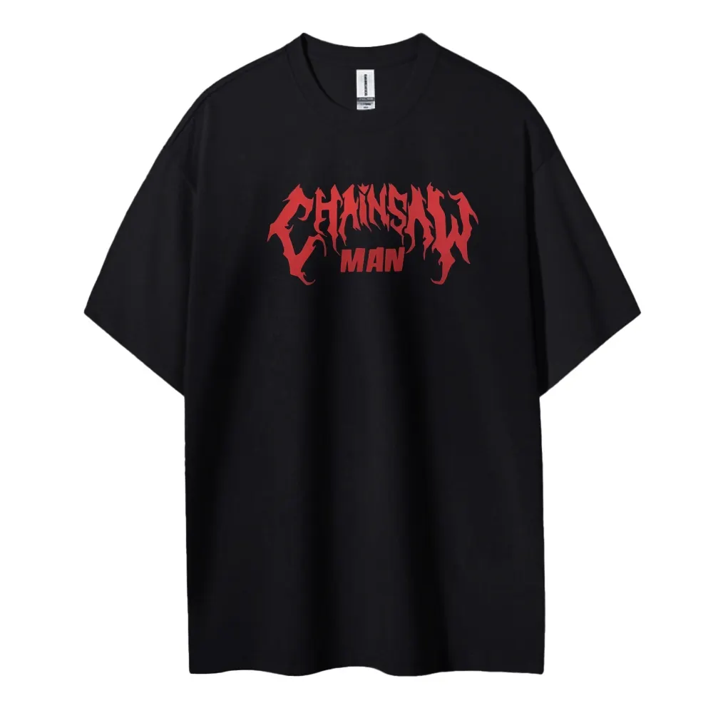 Chainsaw Man Cotton Unisex Crew Neck Anime T-Shirt