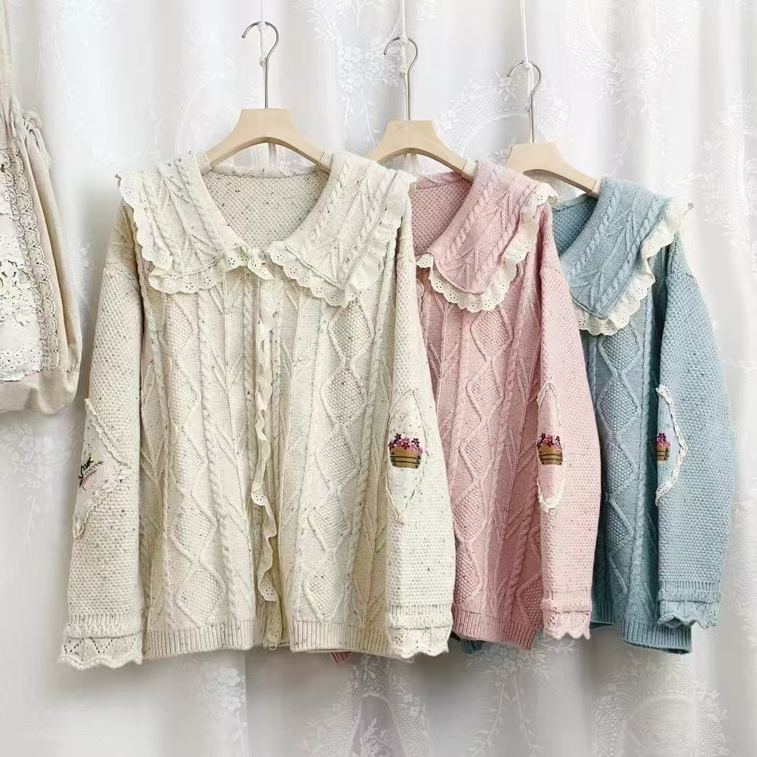 Chicfifth Sweater Women Winter Long Sleeve High Quality Autumn Vintage Top Knitted Cardigan