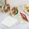 (US Only)10pcs DIY Diamond Art Greeting Cards Congratulations Cards & Gifts (Christmas)