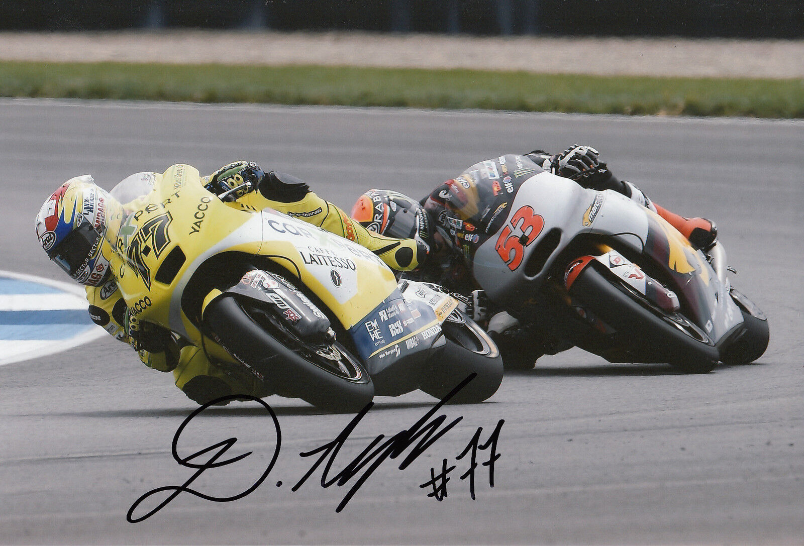 Dominique Aegerter Hand Signed Technomag carXpert Suter 12x8 Photo Poster painting 2014 Moto2 5.