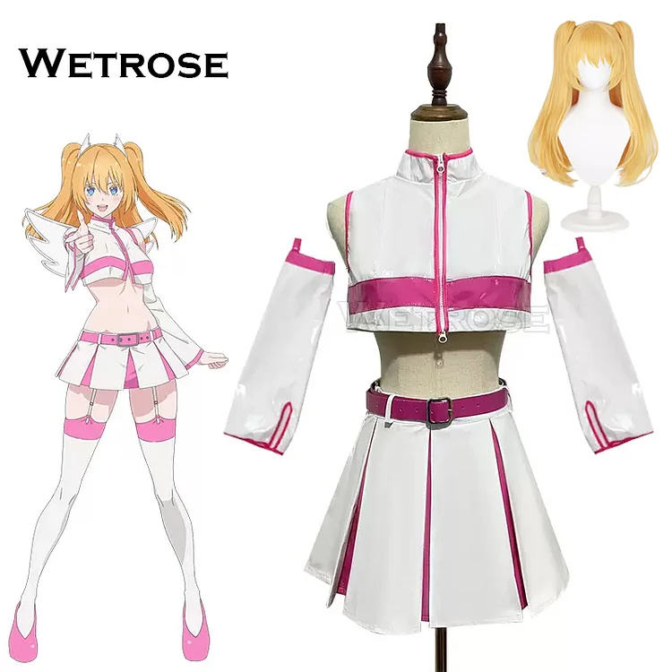 【Wetrose】2.5 Dimensional Seduction Liliel Lillyel Lilysa Nigoriri Milliela Cosplay Costume Wings Wig Full Set