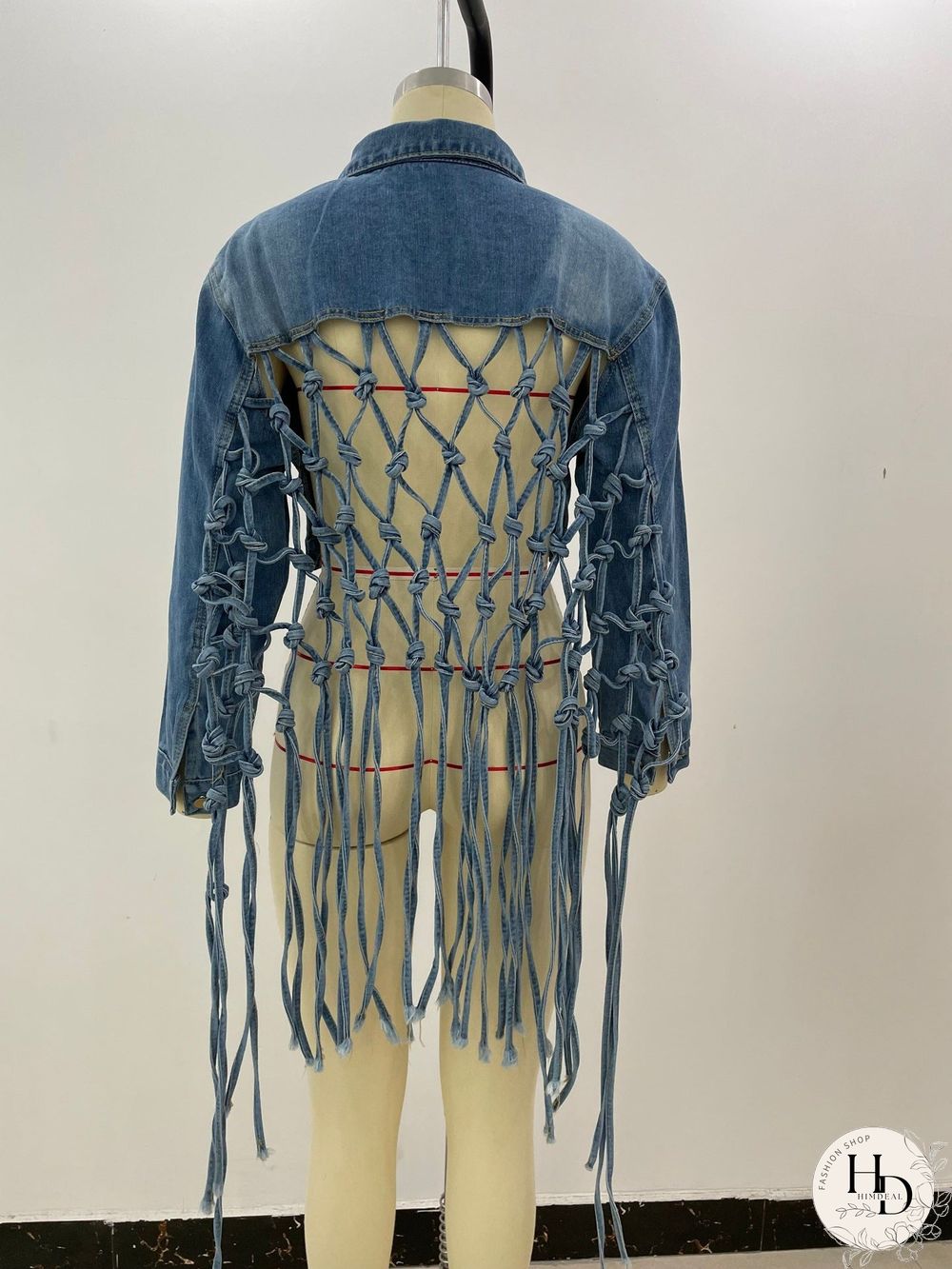 Casual Long Sleeve Denim Jean Top