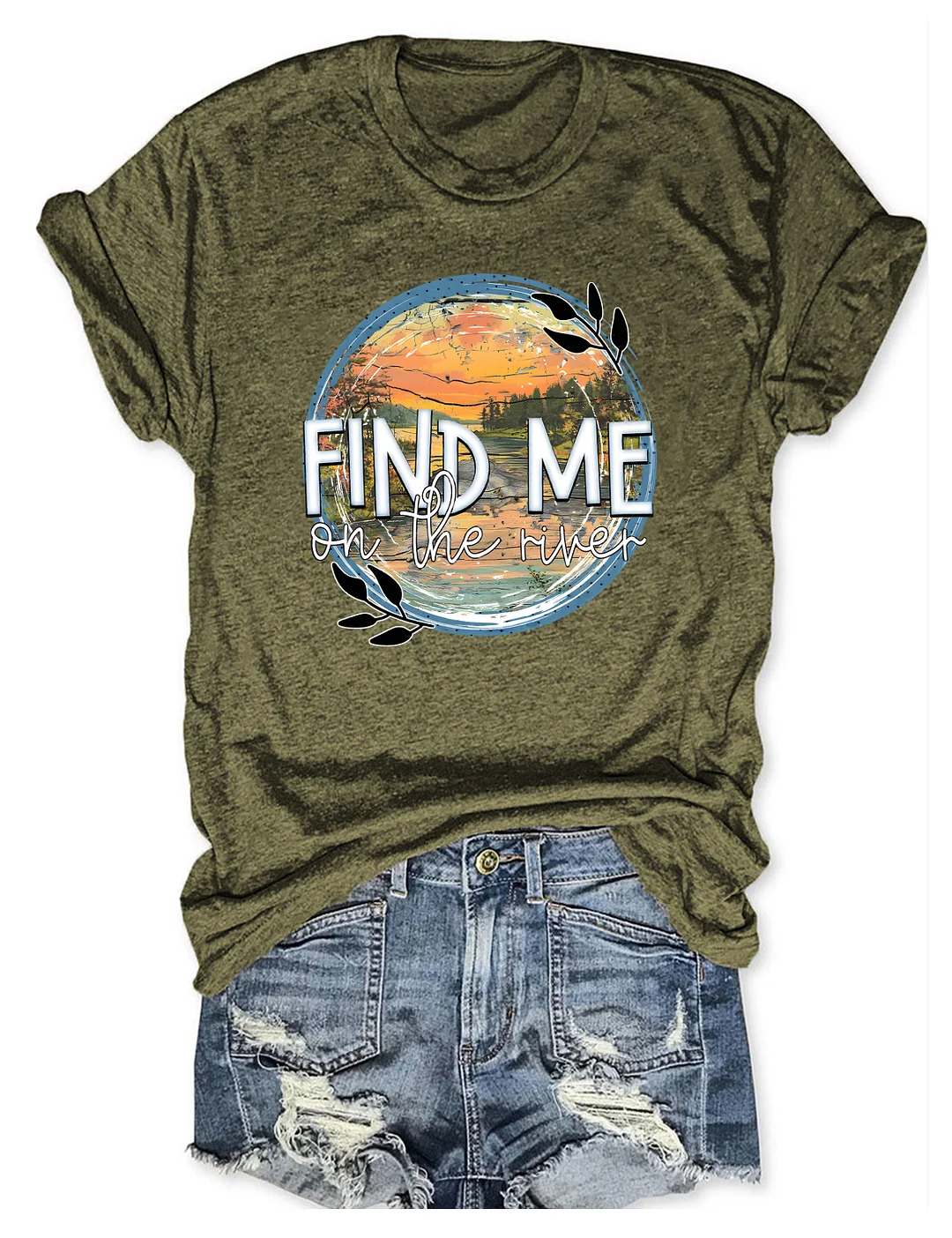 Find Me On The River T-shirt
