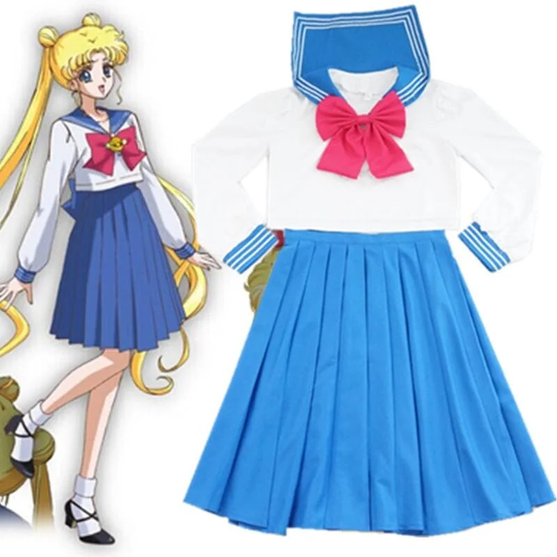 [Sailor Moon] Tsukino Usagi/Mizuno Ami Sailor Seifuku Uniform Set SP151723