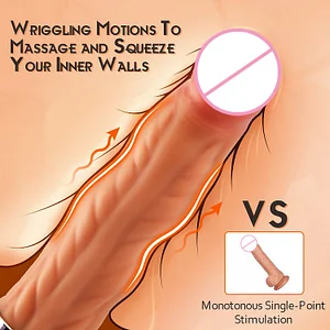 Realistic Wriggle Dildo Vibrator With 7 Wriggle 9 Vibration Modes