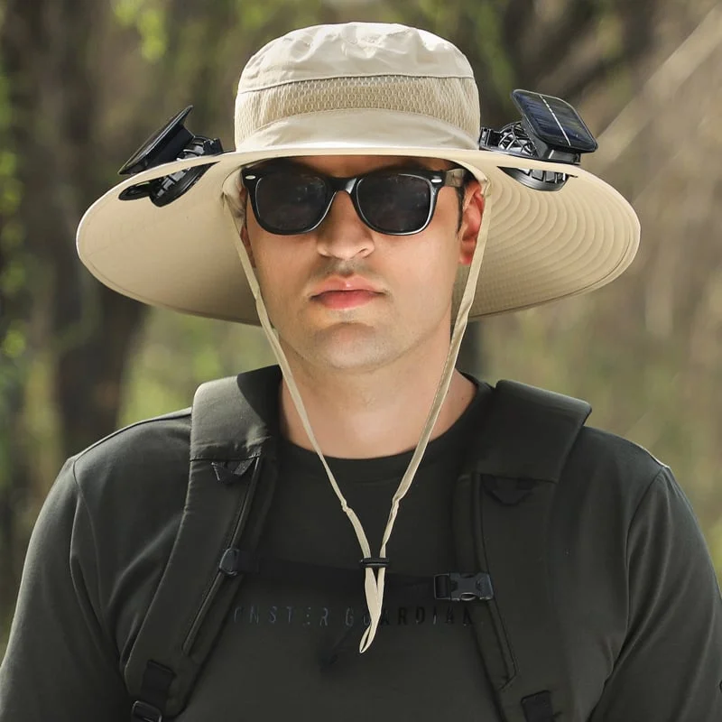 🏆 50K+ SOLD! &ndash; Almost Gone-⚡2025 New Ultralight Solar Fan Sun Hat &ndash; Lighter Than a Baseball!⚾