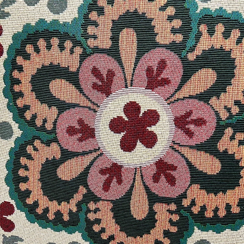 Women’s Medium Canvas Geometric Vacation Ethnic Style Zipper Canvas Bag