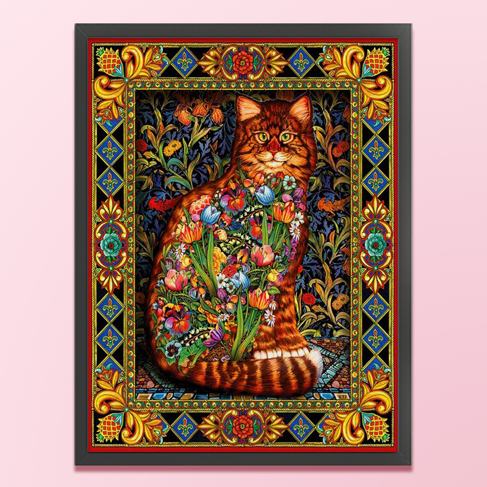 11CT Full Stamped Cross Stitch - Cat (50*67CM)