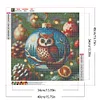 Diamond Painting -5D Full Round Drill Christmas Owl(40x40cm)
