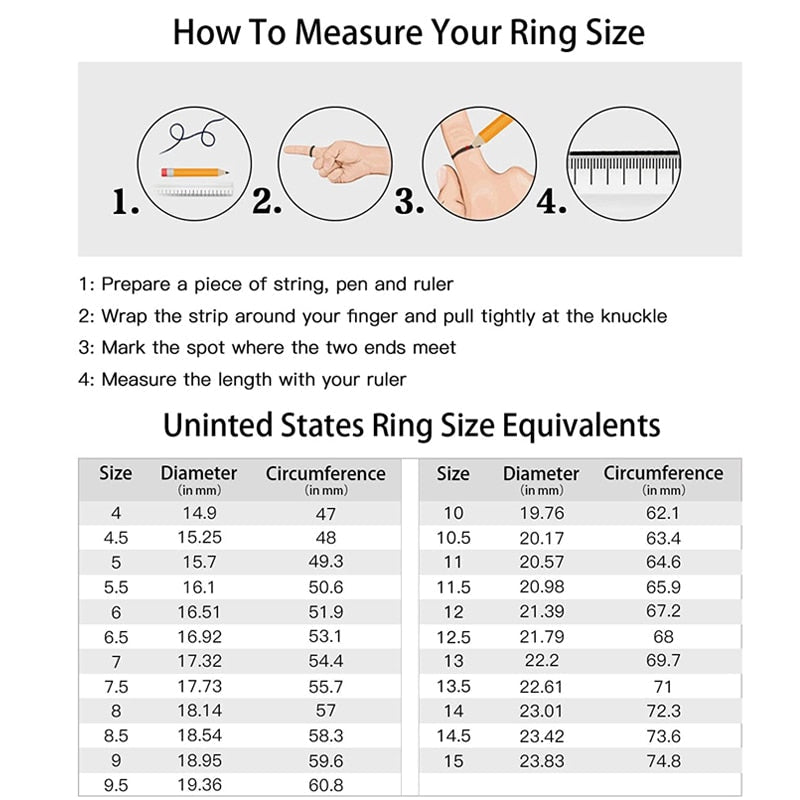 US Ring Size Chart
