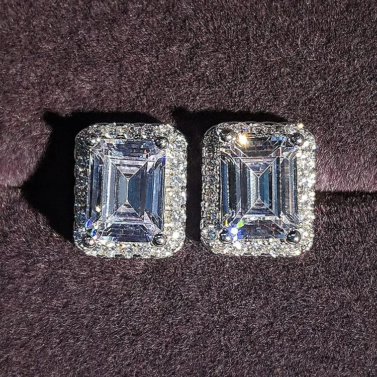 925 Sterling Silver Zirconia Stud Earrings