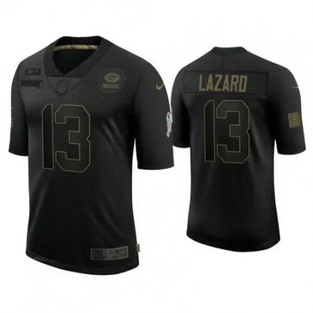 Men's Green Bay Packers #13 Allen Lazard Black Salute to Service Limited Stitched Jersey