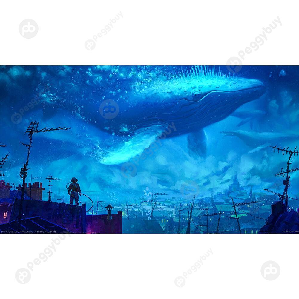 

1000pcs DIY Paper Jigsaw Whale Rider Puzzle Kids Adults Educational Toys, 501 Original