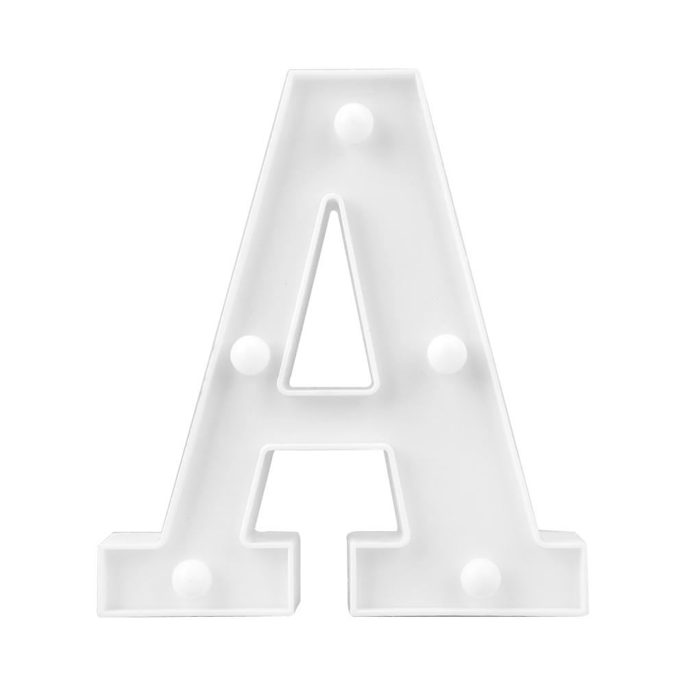 

3D 26 Letter Alphabet LED Marquee Sign Light Indoor Wall Hanging Night Lamp, Alphabet e, 501 Original