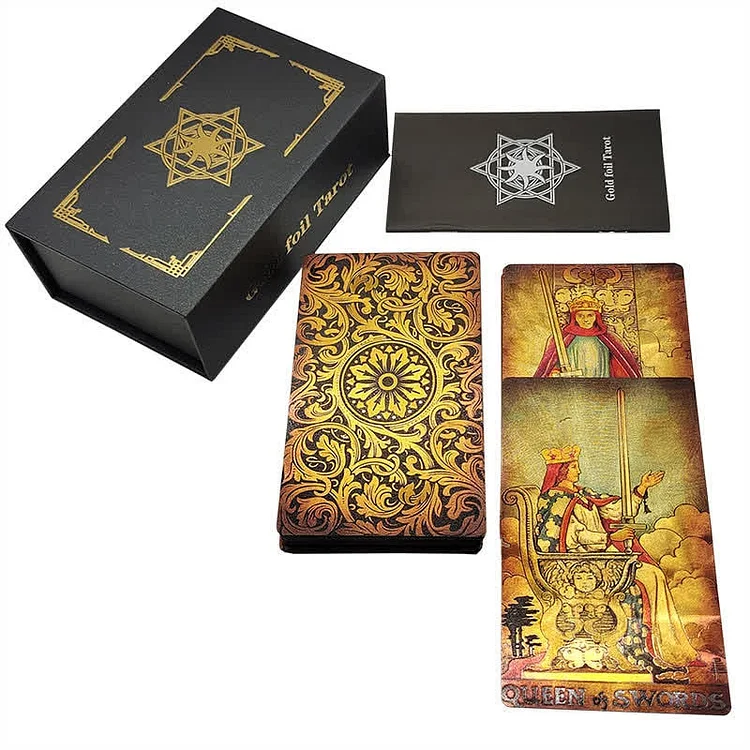 Olivenorma Antique Style Gold Foil Tarot Cards