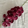 9 Heads Pink Purple Velvet Orchid Autumn Decor Artificial Flower