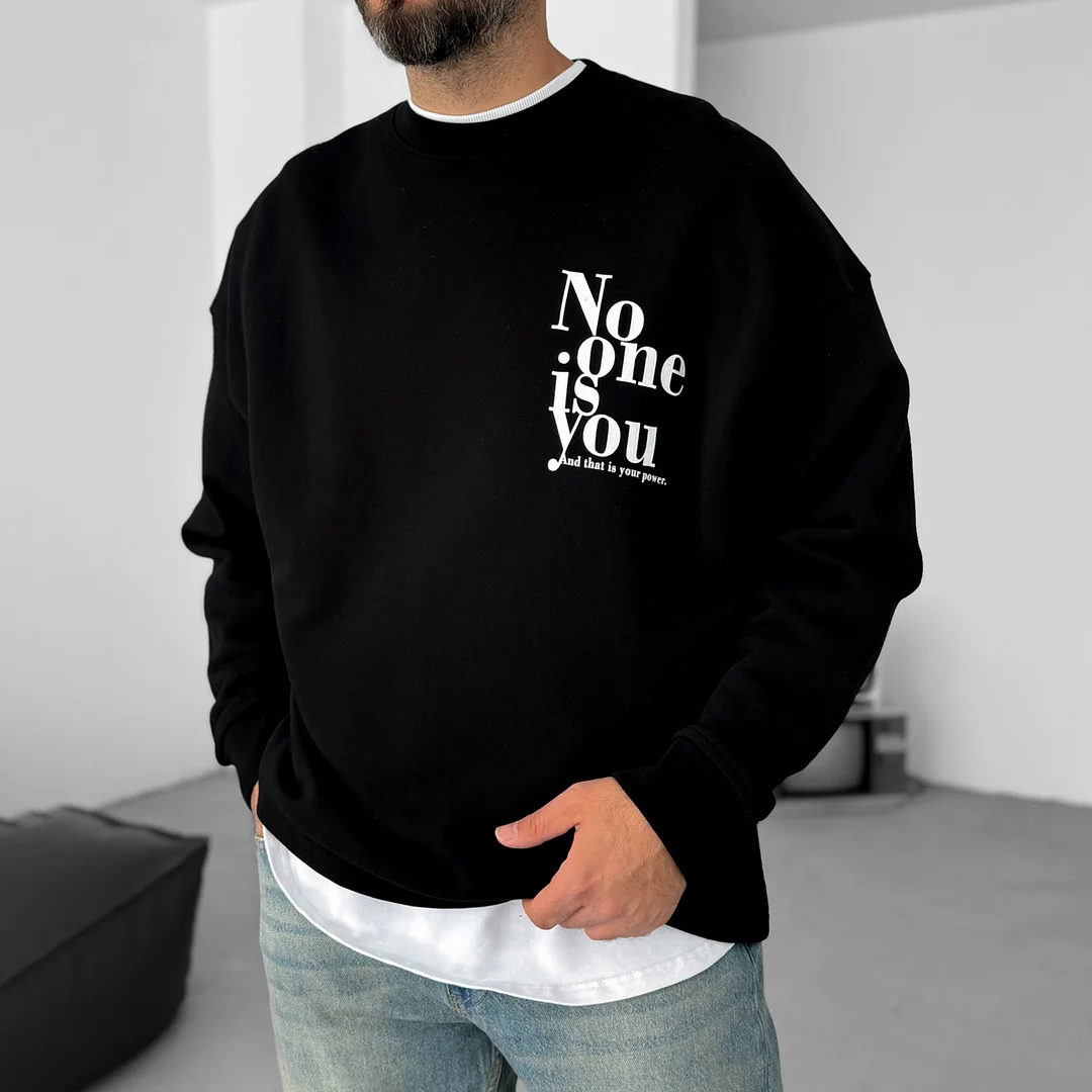 Men's Street Lettering Oversized Hoodie