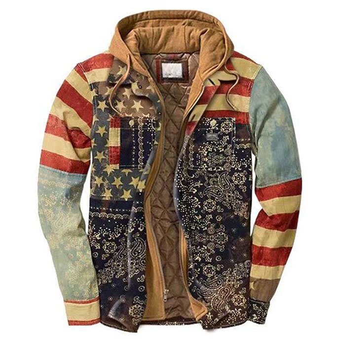 Flannel Hooded Jacket