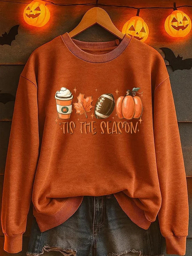 Women's Tis The Season Printed Sweatshirt 