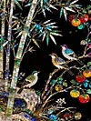 Luxury AB Velvet Diamond Painting Kit - Bamboo Grove and Birds