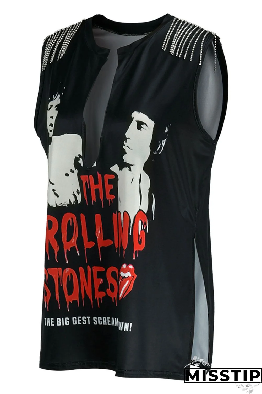 Brown Fashion Casual Print Tassel Patchwork V Neck T-Shirts