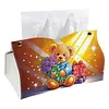 Flower Gift Teddy Bear DIY Diamond Painting PU Tissue Holder Box