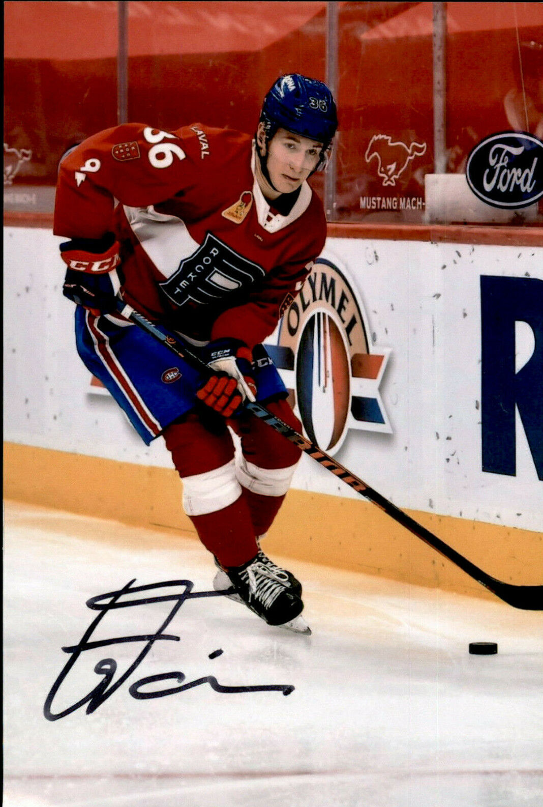 Gianni Fairbrother SIGNED autograph 4x6 Photo Poster painting MONTREAL CANADIENS LAVAL ROCKET #2