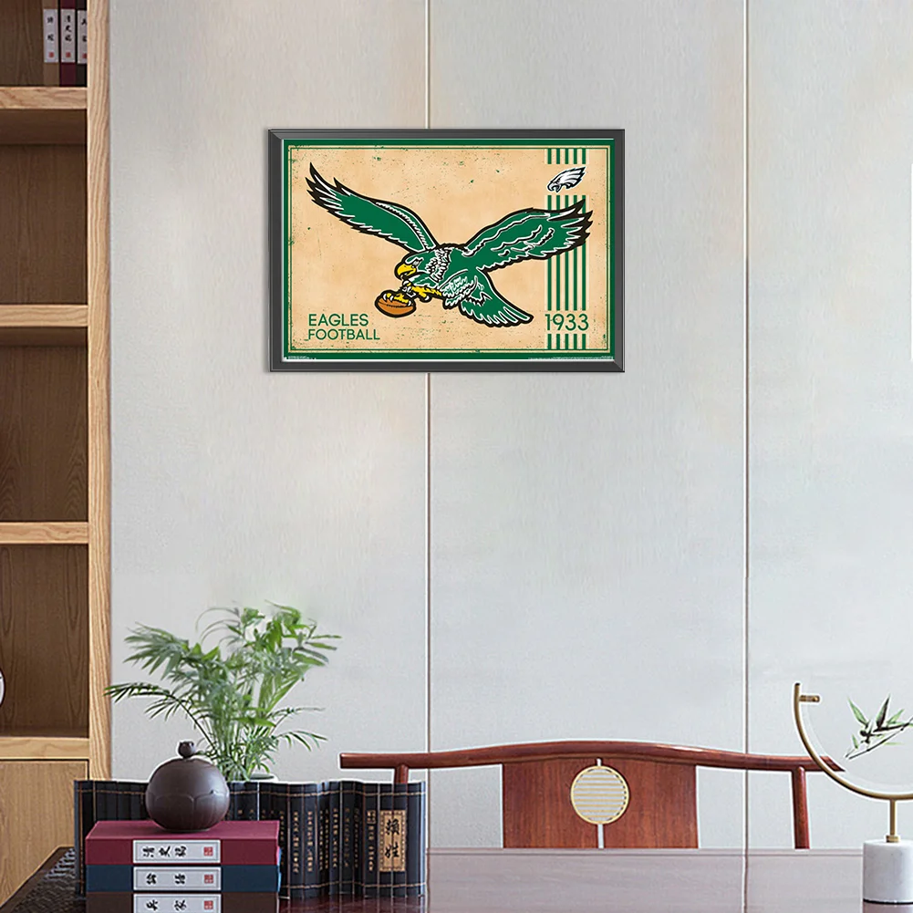 Diamond Painting - Full Round Drill - Philadelphia Eagles(Canvas|45*30cm)