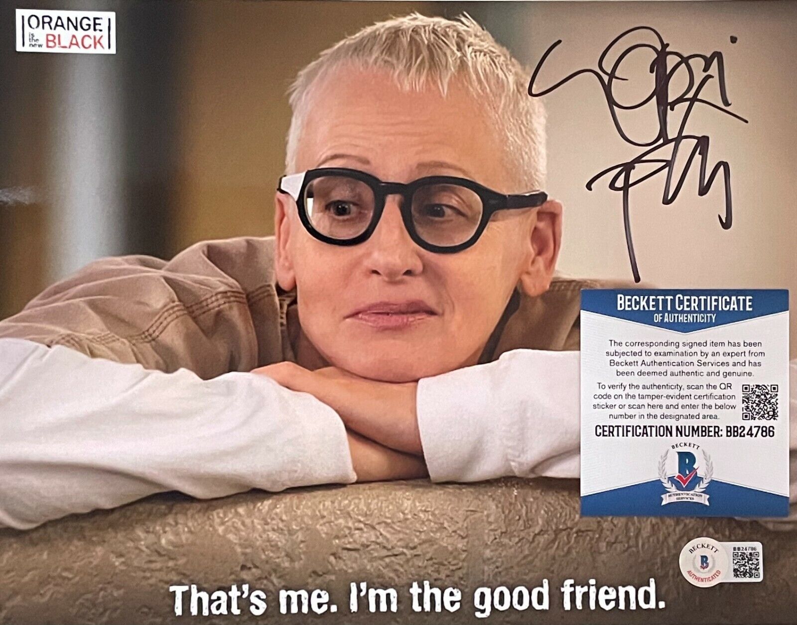 Lori Petty Orange is the New Black 2 Original Autographed 8X10 Ph COA w/Beckett