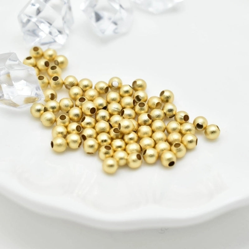 1 Pack Of 500 Diameter 3mm Copper Round Beads