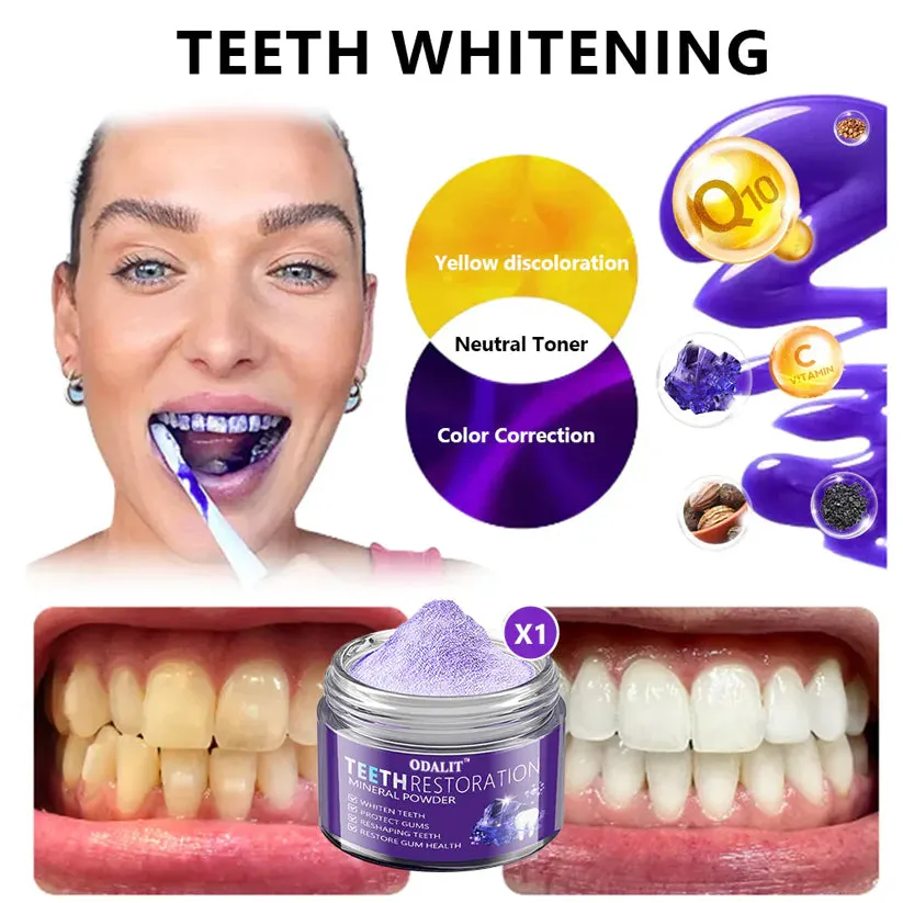 ODALIT&trade; TeethRestoration Mineral Powder🦷Obtain American Dental Association (ADA) Certification (Treats periodontitis and mouth ulcers, prevents tooth loss, and repairs gum recession）