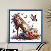 High Heels And Flowers-11CT Stamped Cross Stitch 40*40cm/15.75*15.75in