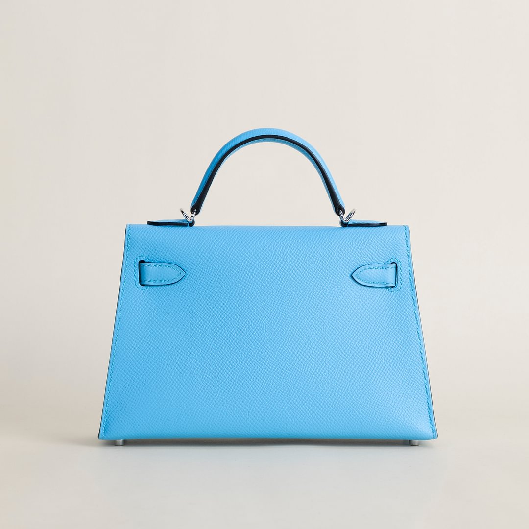 Mini Kelly II Epsom  7N Celeste PHW